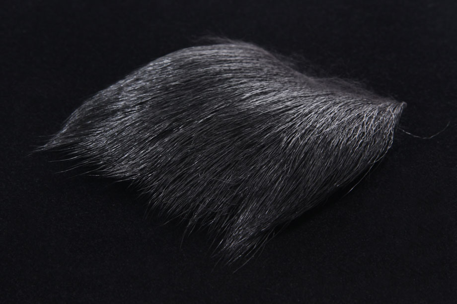 dyed black