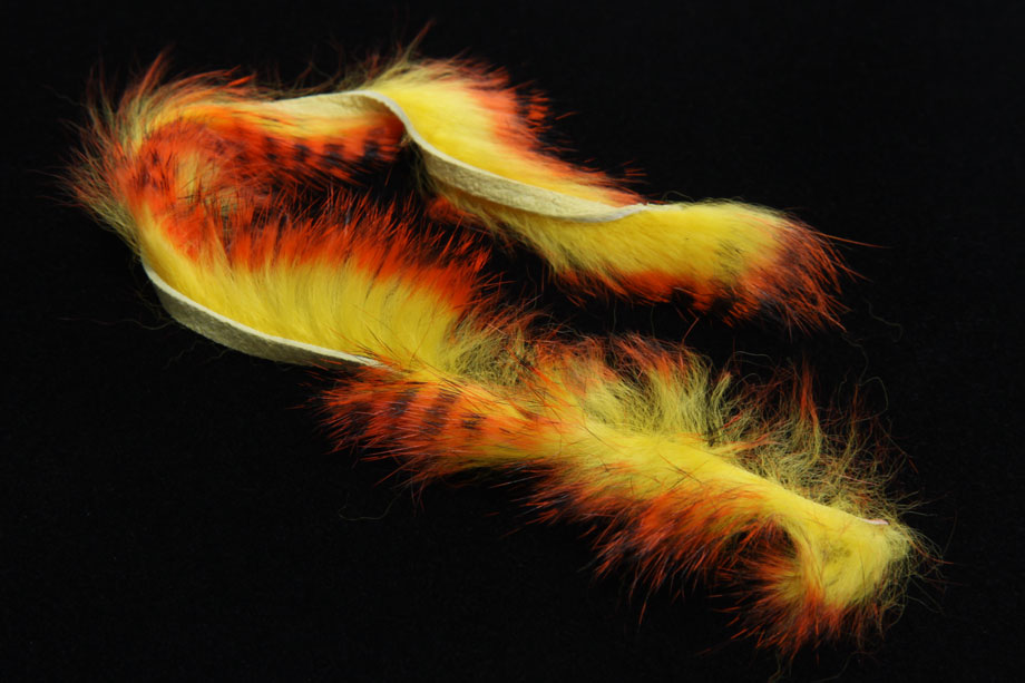 black orange over yellow