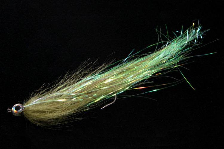 Shiny Pike Fly olive/chartreuse-0