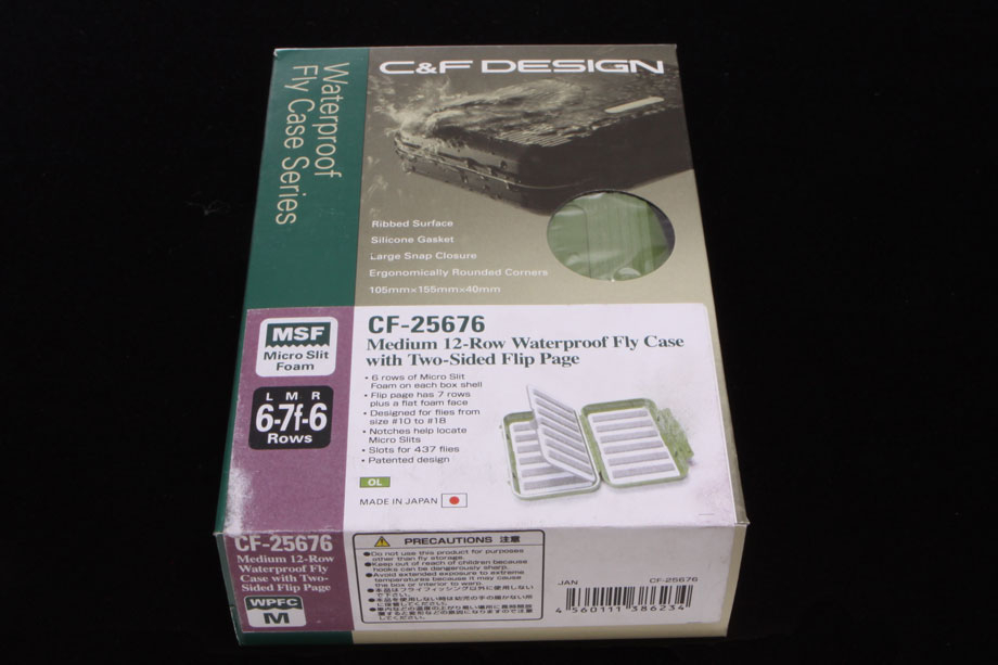 C&F Medium 12-Row WP Fly Case with Two-Sided Page 25676 olive-4360
