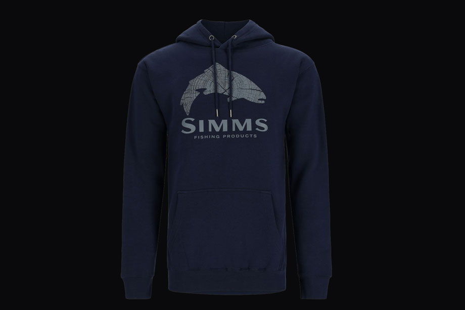 Simms Wood Trout Fill Hoody navy