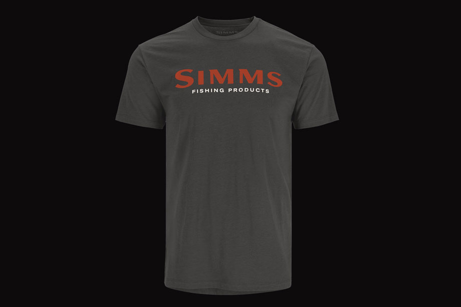 Simms Logo T-Shirt charcoal heather