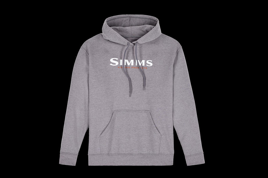 Simms Logo Hoody grey heather