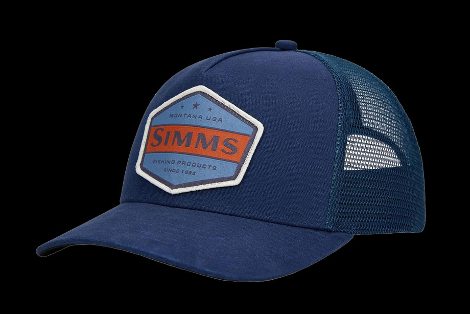 Simms Double Haul Trucker selvedge h. badge